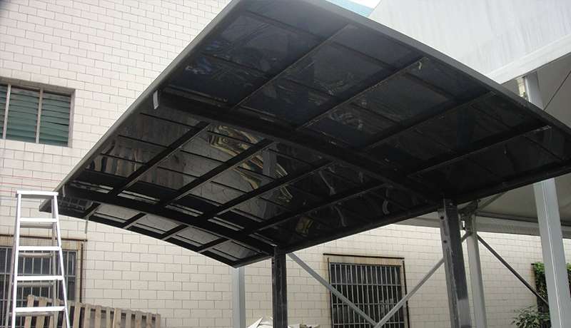 四川单柱车篷 - 成都智能电动遮阳雨棚_伸缩遮阳棚天幕厂家定做-四川